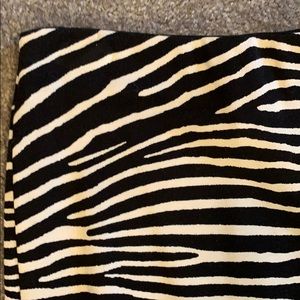 Zebra Print Midi Skirt